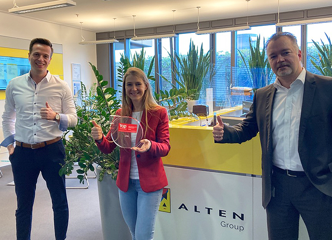 ALTEN GmbH als „Top Employer Deutschland“ ausgezeichnet